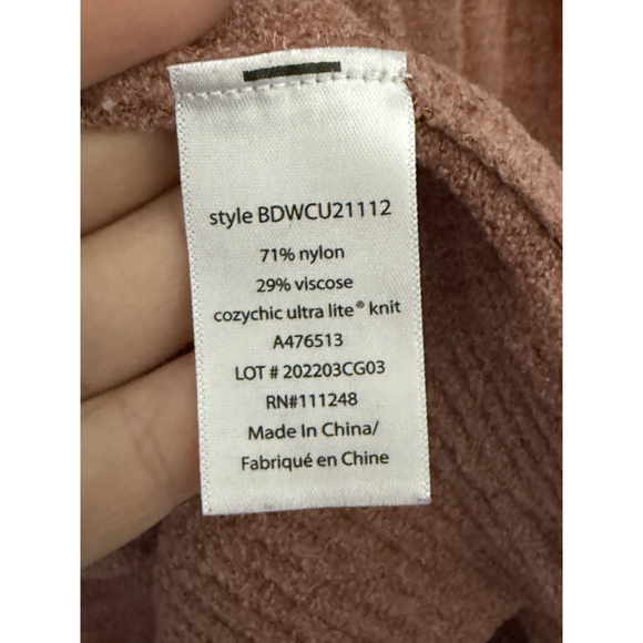 Barefoot Dreams CozyChic Ultra Lite Seashore Hoodie Cardigan sz L classic staple - Picture 4 of 5